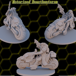 Beasthunters_Promo.png Fichier STL Mercenaire Beasthunter Riders・Design imprimable en 3D à télécharger