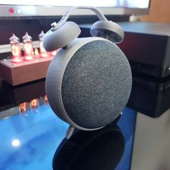 Retro-Wecker-Ständer für den Google Home Mini (zusammensteckbar)