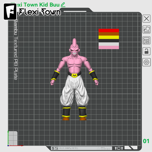 Flexi-Town-Kid-Buu,-I3.png Flexi Kid Buu, figurine articulée, 3mf inclus