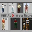 Basliksiz-2.jpg 1/64 Scale İnitial D Figure - 8pcs