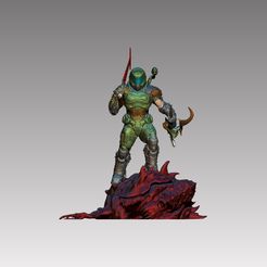 1.jpg Free 3D file Doom Eternal Statue・3D printer design to download