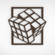 кубик-рубика.10.png Rubik's Cube Wall Art SVG STL PNG | 3D Optical Illusion Panel for Laser Cut, CNC & 3D Printing | Puzzle Geometric Decor
