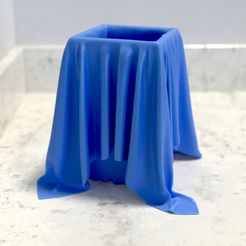 mz_cloth_square_01.jpeg 3D file Cloth Jars/Vases/Cups/Tumblers・3D printable model to download