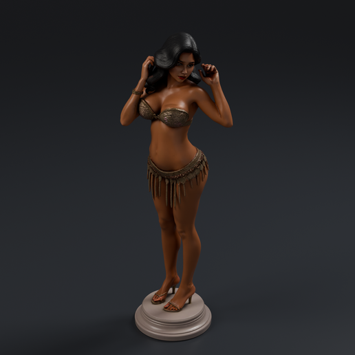 Sensual Female Figure 3 3D printable STL miniature