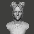 02.jpg Billie Eilish portrait sculpture 1 3D print model