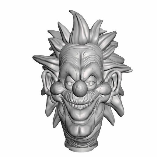 Fan Art Klowns Spike Punching Pens Heads 3D model