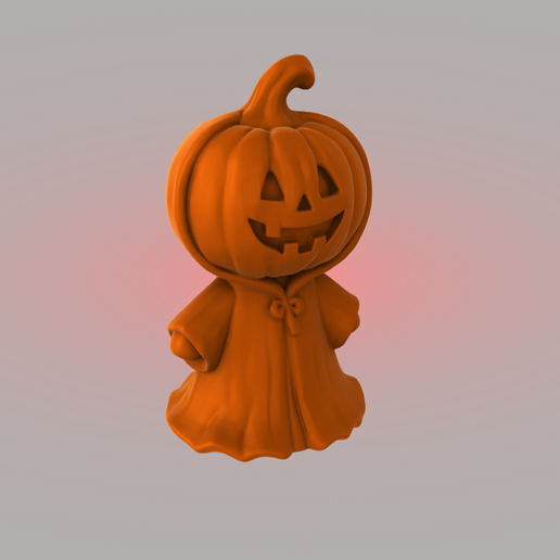 pumpkin-mini-render.png Pumpkin in hoodie - 3d model
