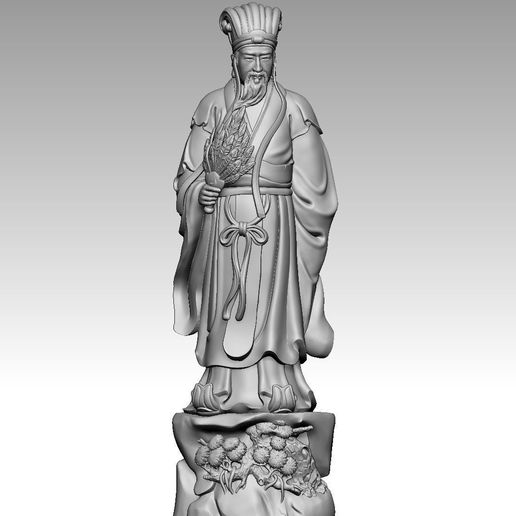 🪷 诸葛亮孔明03・文件用于STL 三维打印・Cults