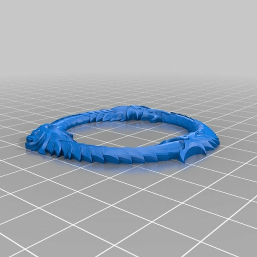 Skyrim Dragon Brooch 3D model