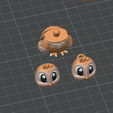 Screenshot-2026-04-19-231550.png Articulated Owl STL & 3MF – Flexi Print in place animal (Fidget Toy)