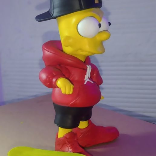1.jpg 🛹 Bart Simpson Urban Vibes - (Full Multipart / 3MF)