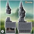 3.jpg Large medieval house with high tower and balcony (34) - Medieval Gothic Feudal Old Archaic Saga 28mm 15mm RPG