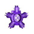 5-cylinder_radial_dummy.stl Radial engine dummy RC plane