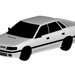 1.png 3D-Datei Subaru Legacy 1990・Design zum Herunterladen und 3D-Drucken