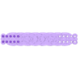 Strapswirly_Mid.stl Ornate Swirls Guitar Strap
