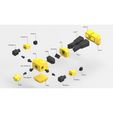 Exploded View_Back Side_Text.jpg Low Poly Bumblebee
