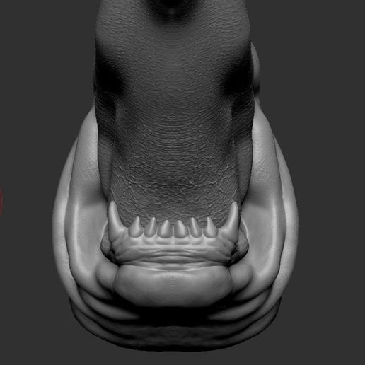 04.jpeg Werewolf Tounge 3D Print Model