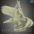 2.png bald eagle 3D STL Model for CNC Router Engraver Carving Machine Relief Artcam Aspire cnc files ,Wall Decoration