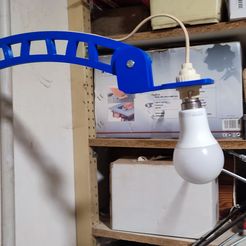 1681031205959.jpg Free STL file Workshop lamp, Wall mounted, adjustable・3D print design to download