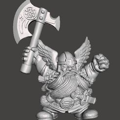 dwarf-image.jpg Archivo OBJ gratuito Battlemaul 59 Héroe enano・Objeto para descargar e imprimir en 3D