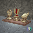 Tirupati-Balaji-Tirumala-Venkateshwara-swamy-tilak-3d-logo-emblem-1.png-9.png Elegante Tirupati Balaji Símbolo Sagrado Set | Chakra Tilak Shankh Emblema Trio | Vaishnav Hindu Decor | Dashboard Car Emblem Temple STL | 8" / 203 Mm