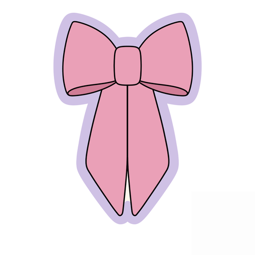 Bow Ribbon Cookie Cutter STL – 2 Inch Cute Bow 3D Print File