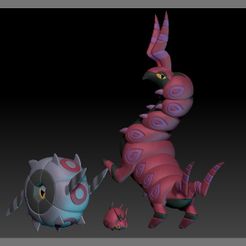 ScolipedePokemon-Venipede-Whirlipede-Scolipede.jpg Fichier STL Pokemon Venipede Whirlipede Scolipede・Design à télécharger et à imprimer en 3D