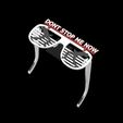 2.jpg Freddie Mercury Dont Stop Me Now Plastic Party Glasses 3D Model STL