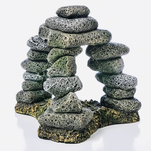 Zen Stone Arch – Balanced Rock Sculpture (3D Printable)