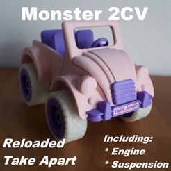 20220109_134331_txt.jpg Fichier STL Monster 2CV - Jouet à démonter (RELOADED)・Modèle pour impression 3D à télécharger