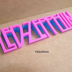 led-zeppelin-letrero.cartel-rotulo-logotipo-musica-rock-vinilo.jpg STL-Datei Led Zeppelin, Rockband, Poster, Schild, Tafel, Logo, mit erhabenem Schriftzug in 2 Farben・3D-druckbare Vorlage zum herunterladen