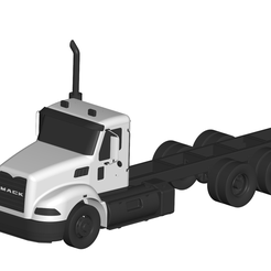 1.png 3D file MACK truck・3D printing idea to download