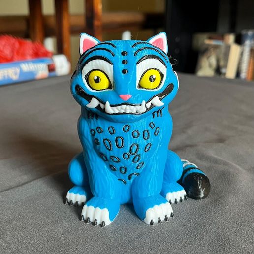 KPop Demon Hunters Derpy Spectral Tiger Figure - 3D model önizlemesi