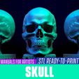 Skull_cover_square-copy.jpg Skull for 3d printing. STL