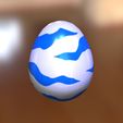 09Y.jpg POKÉMON Pokémon eggs blue 3D MODEL eggs blue DINOSAUR Pokémon Pokémon kinder