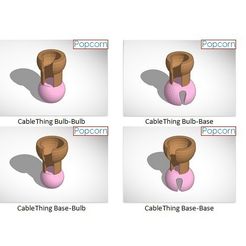 4_CableThing.jpg Free 3D file Popcorn Cablething Interfaces・3D printing design to download