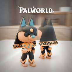 STL file PALWORLD ANUBIS FUNKO POP 3D printable model to