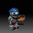 Squirtle_Baseball_01.jpg Squirtle - BASEBALL VERSION - POKÉMON FIGURINE - 3D PRINT MODEL