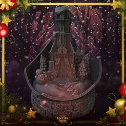 Monolith.jpg 3D file Snow Globe | Monolith, Mythic Roll Ornament・Design to download and 3D print