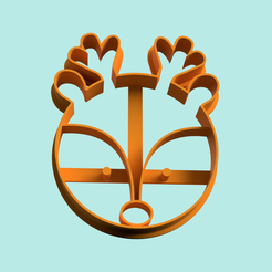 zorro-zorrito-cortante-y-estampa-2-en-1-stl.png Archivo STL deer forest cookie cutter stamp・Idea de impresión 3D para descargar