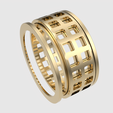 rotating_65.png Rotating Grid Design Ring 3D print