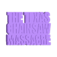 THE TEXAS CHAINSAW MASSACRE (UPDATED) Logo Display by MANIACMANCAVE3D.stl THE TEXAS CHAINSAW MASSACRE Logo Display by MANIACMANCAVE3D