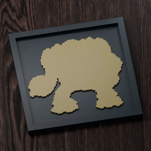 Regigigas - Pokemon Silhouette Frame | Gen 5 sprite style | STL