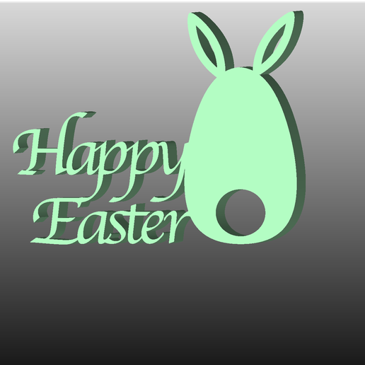 Happy Easter 3D model