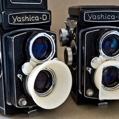 yashicahood1.jpg Бесплатный STL файл Yashica D Lens Hood・Шаблон для загрузки и 3D-печати, Urgnarb