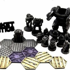 Cosmoknights.jpg Free STL file Pocket-Tactics: Sacred Order of the Cosmoknights (Second Edition)・Template to download and 3D print, Dutchmogul