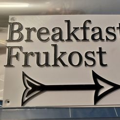 20230606_085816.jpg STL-Datei Frühstück Frukost Schild・Vorlage für 3D-Druck zum herunterladen