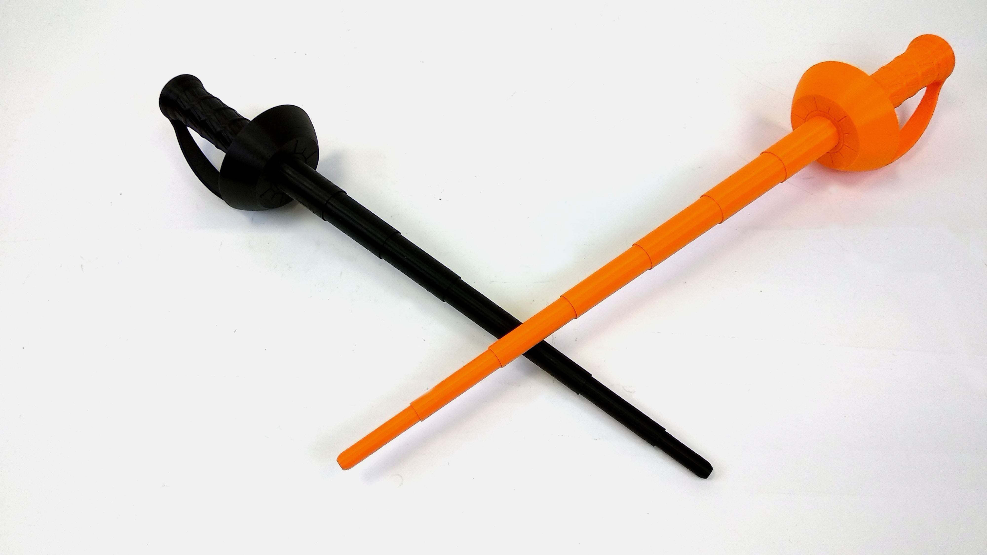 Download Free Stl File Telescopic Sword Epee Pirate 3d Printing Object Cults