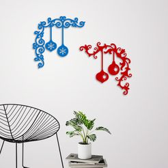 Demo_2.jpg STL file Christmas wall decoration・3D print design to download