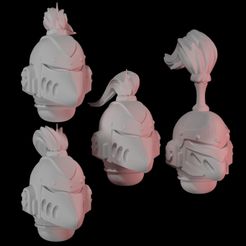 Preview.jpg OBJ file Lightning fast HELMETS FOR NEW HERESY・Design to download and 3D print